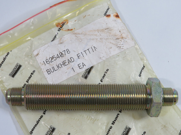 Sandvik 16254078 Bulkhead Fitting NWB
