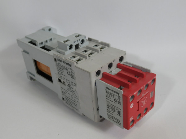 Allen-Bradley 100S-C43DJ14C Ser. A Safety Contactor 24VDC Coil NO AUX BLOCK USED