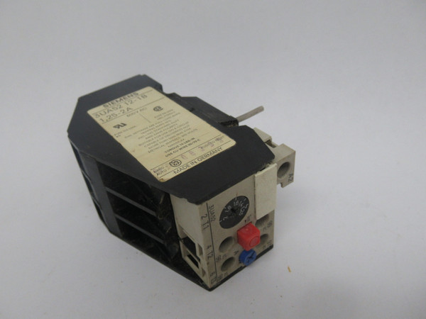 Siemens 3UA5212-1B Overload Relay 1.25-2A 600VAC USED