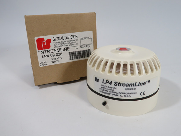 Signal Division LP4-09-028 Streamline Low-Profile Mini-Sounder 9-28VDC NEW