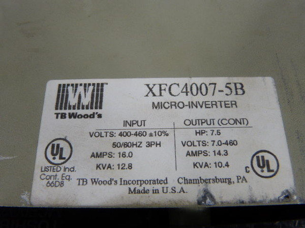 TB Woods X2C/XFC4007-5B AC Inverter - Micro Inverter *PARTS ONLY*  USED