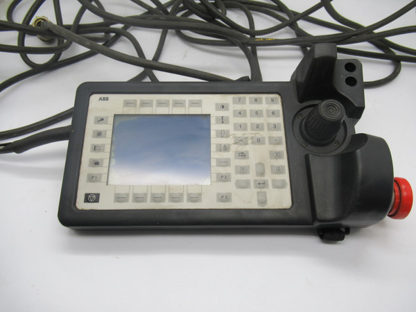 ABB 3HNE00313-1 Robot Teach Pendant *Damaged Screen & Cord* USED