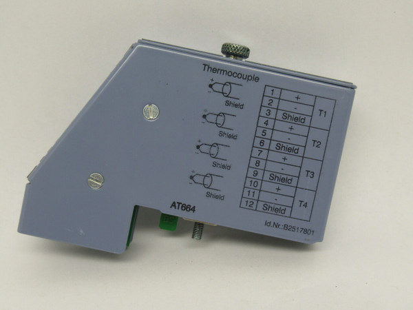 B&R 7AT664.70 Analog Input Module 4 Inputs Thermocouples Sensor Screw-In USED