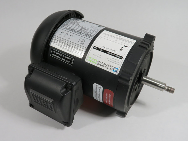 Weg 0.75HP 3440RPM 575V W56J TEFC 3Ph 0.896A 60Hz SHELF WEAR NOP