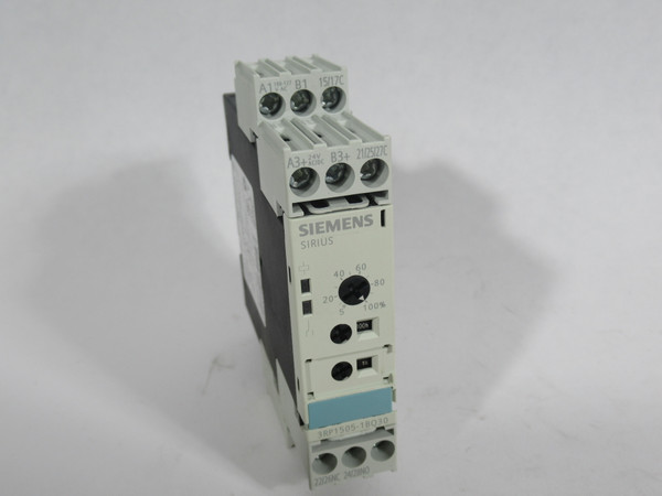 Siemens 3RP1505-1BQ30 Timing Relay 24VAC/DC 100-127VAC 50/60Hz 0.05s-100h NOP