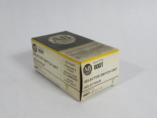 Allen-Bradley 800T-J44KC1B Keyed Selector Switch Ser. T 3-Pos 2NC 2NO NEW