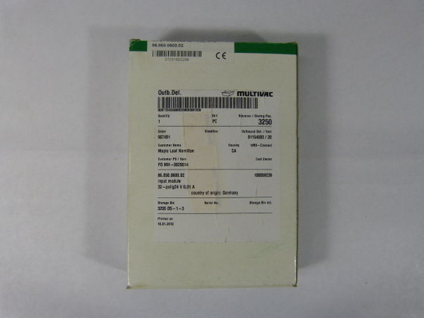 Kuhnke 86.850.0600.02 Input Module   NEW