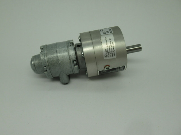Index Inc Gast 1UP-NRV-11-GR11 Air Gear Motor 0.31 HP Max 5.6 Bar Pressure USED