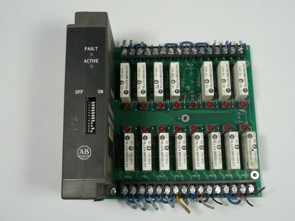 Allen-Bradley 1771-JAB Single Point I/O Adapter and Back Plane  USED