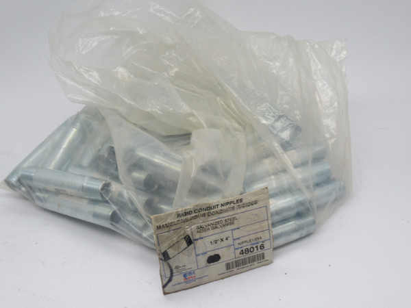 ERI 48016 Rigid Conduit Nipple 4" Length 1/2"Thread Lot of 47 NOP