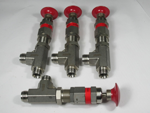 Swagelok SS-R4S8-BU High Pressure Valve w/ Manual Override Lot of 4 NO NUTS USED