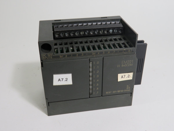 Siemens 6ES7221-1BF00-0XA0 Input Module 24VDC *Missing Door* USED