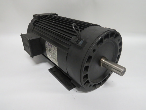 PowerTec Brushless DC Motor 5HP 1750RPM 320VDC 184TC TENV 16.4A USED