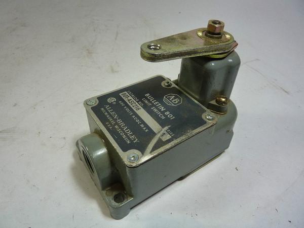 Allen-Bradley 801-ASC218 Limit Switch 1.2-6 Amp 120-600V  USED