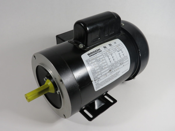 Brook Crompton 3/4HP 1725RPM 115/230V 56C TEFC 1Ph 8.8/4.4FLA *SHELF WEAR* NOP