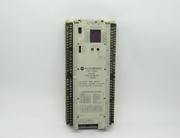 Allen-Bradley 1791-IOBX Distributed I/O Module 128 Point 24VDC Ser. A AS IS
