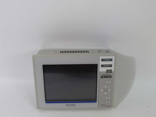 Keyence CV-751 Operator Color Interface 16 Programs 5.5" 24VDC USED