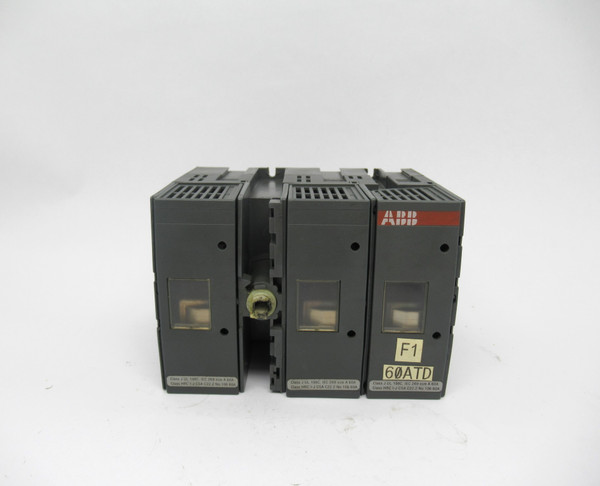 ABB OS60J12 Disconnect Switch 600VAC 60A 3PH *Shaft Hole Damage* AS IS