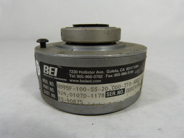 BEI HS35F-100-SS-20 000-T10-ABZC-28V-V-SM18 Incremental Encoder  USED