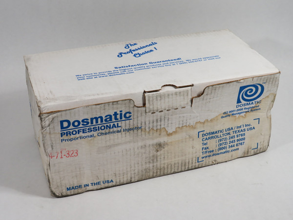 Dosmatic 112620 MiniDos 20% Proportional Injector 3/4" NPT USED