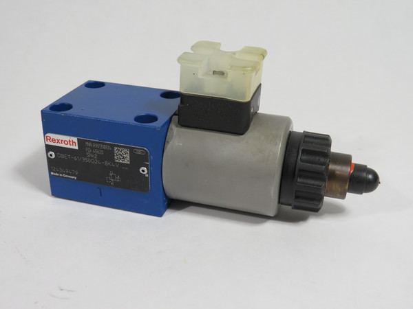 Rexroth R901318924 Pressure Relief Valve 24VDC 0.8A DBET-61/350G24-8K4V NOP