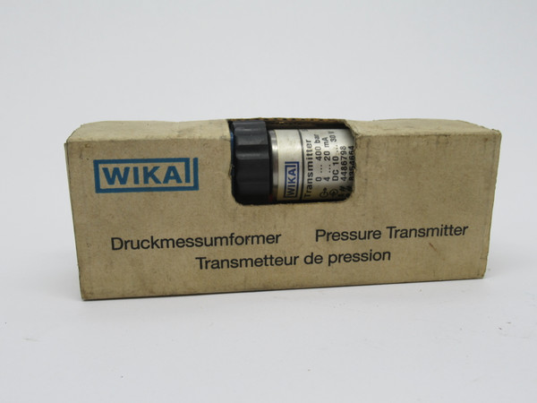 Wika S-10 Pressure Transmitter 0-400Bar 4-20mA 10-30VDC USED