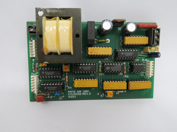 Rapid Air Corp. 69100033 Rev. D Power Supply Board 14V@400mA 28V@200mA USED