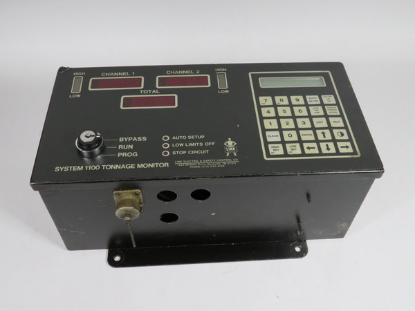 Link 1100-2CH System 1100 Tonnage Monitor *Adjusted Inner Board/No Key* USED