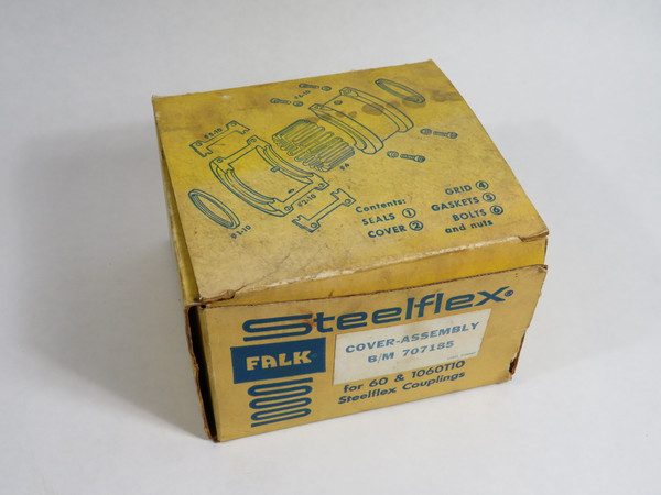 Falk 707185 Steelflex Cover Assembly for 60 & 1060T10 MISSING HARDWARE NEW