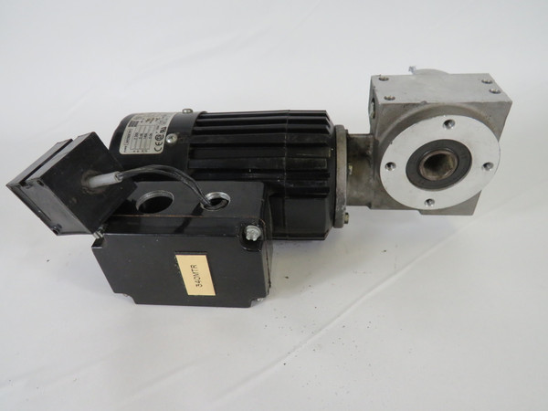 Bodine 0.09kW 1700RPM 575V 0.46A 60Hz C/W Speed Reducer & Motor Suppressor USED