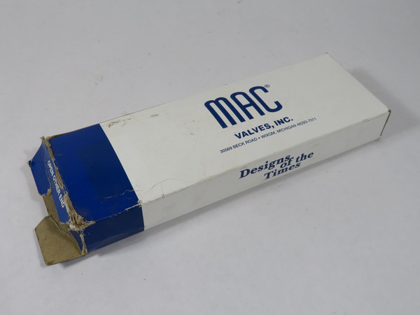 MAC 821C-PM-111CC-152 Solenoid Valve 110V@50Hz 120V@60Hz 6.8W DMG'D BOX NEW
