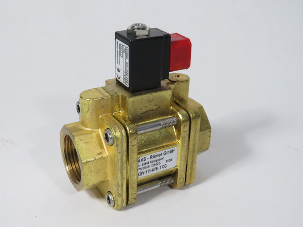 AVS-Romer EGV-111-A78-1CG 2/2-Way Solenoid Valve DN25 1" G Ports 24VDC 5W NOP