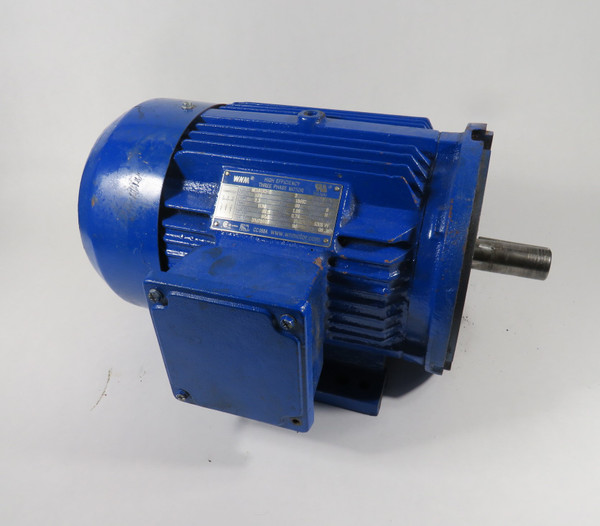 WNM 2HP 1170RPM 575V 184TC TEFC 3Ph 2.3A 60Hz C-Face USED