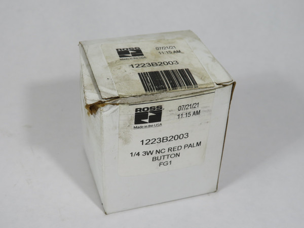 Ross 1223B2003 Directional Control Push Button Valve 1/4" NPT NC OPEN BOX NEW
