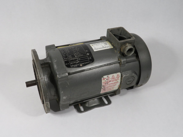 Baldor VP3428D .50HP 3000RPM 180V D71D TE 2.5A MISSING WIRING COVER USED