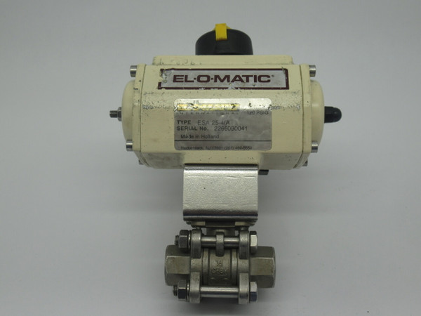 EL-O-MATIC ESA-25-4/A Rotary Actuator Spring Return 120PSIG USED