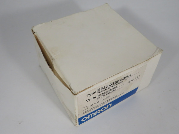 Omron E3JU-XRM4-MN1 Photoelectric Switch 12-240VDC 24-240VAC RED LED DMG BOX NEW