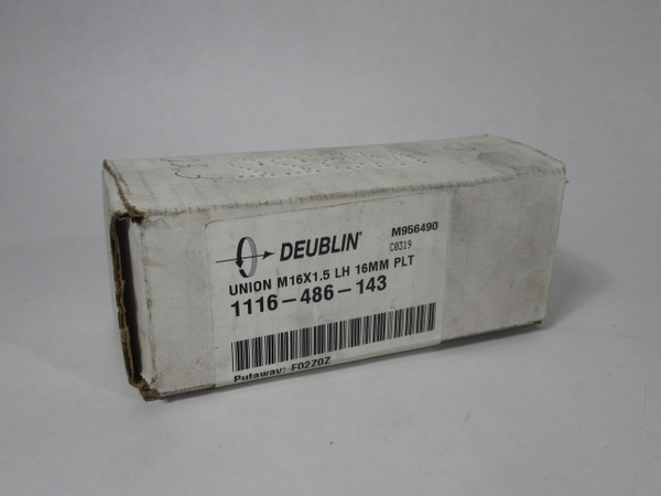 Deublin 1116-486-143 Rotary Union M16 x 1.5 LH 16mm PLT USED