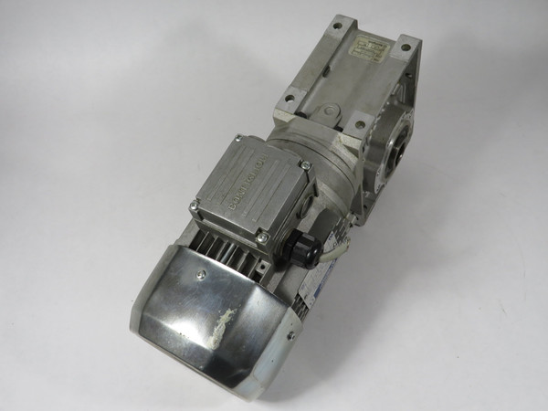 Bonfiglioli 1/2HP 1370RPM 230/400V TEFC 3Ph C/W Gear Reducer 80:1 Ratio USED