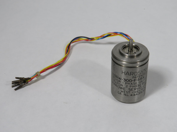 Harowe Servo Controls 11BRW-300-F-58A Brushless Syncho Resolver 7" Leads USED