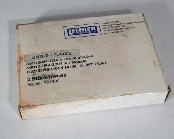 Lechler 6001305602004 Multi-Channel Flat Fan Air Nozzle 2-Pack Open Box NEW