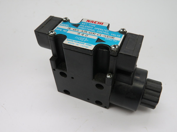 Nachi SL-G01-A3X-G0R-C1-9320B Directional Control Valve 100VAC 50/60Hz USED