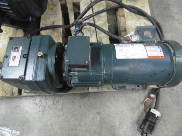 U.S. Electrical Motor 1.5HP 1740RPM 575V C/W Gear Reducer 14:1 Ratio  USED