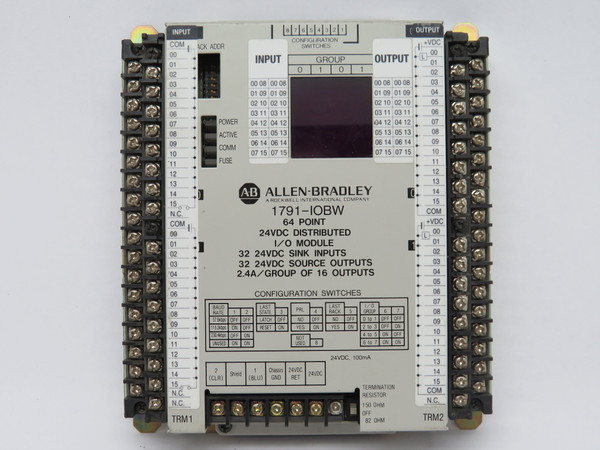 Allen-Bradley 1791-IOBW Series A Distributed I/O Module *DMG to TERMINALS* USED