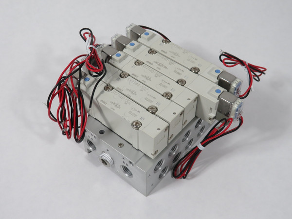 SMC SY7140-5GZ Solenoid Manifold Assembly 5-Station 24VDC SHELF WEAR NOP