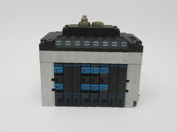 Festo CPV10-VI-10P-10-8C-FB-R-Y-JLL3JLL Solenoid Valve Manifold Assembly USED