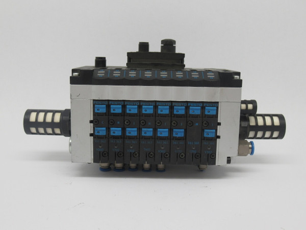 Festo CPV14-VI-10P-14-8C-N2-R-Y-CNJNJJMJ+GA Valve Manifold Assembly DAMAGED USED
