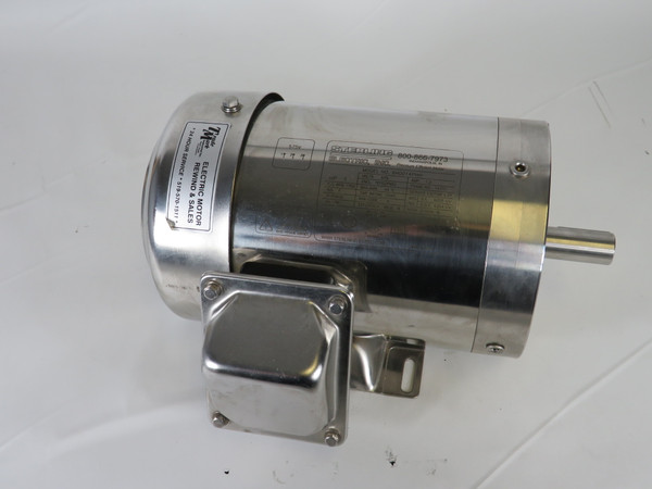 Sterling Electric XH0014PHH 1HP 1750RPM 575V 143TC TEFC 3Ph 1.2A 60Hz USED