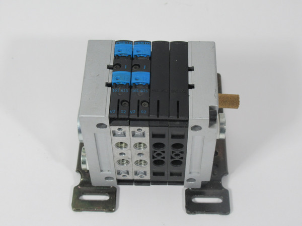 Festo CPV10-VI-10P-10-4C-IC-R-V Manifold Assembly 10 bar 145 psi 24VDC USED
