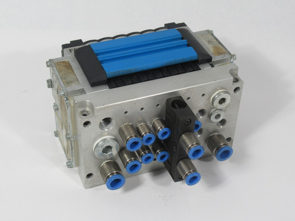 Festo CPV14-VI-10P-14-6A-MP-R-J Valve Manifold Assembly 0.9-10 bar USED